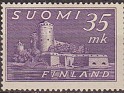 Finland 1949 Castles 35 MK Violet Scott 280. Finlandia 280. Uploaded by susofe